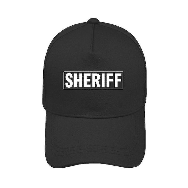 Peaked Cap Sheriff Officer Herr 2022 Löpning Utomhus Sport Cap Baseball Mode Solhatt Trendig Kvinnlig Hatt A4 blue