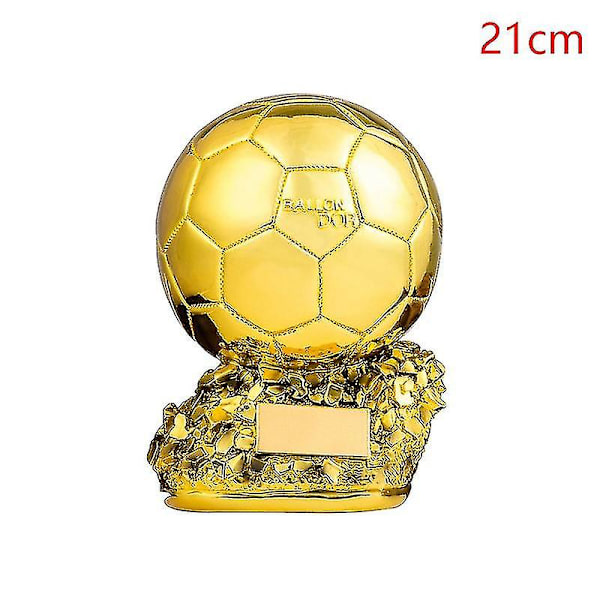 Europeisk fotboll Golden Ball Trophy Souvenir Fotbollstävlingspris Fans Present 25CM