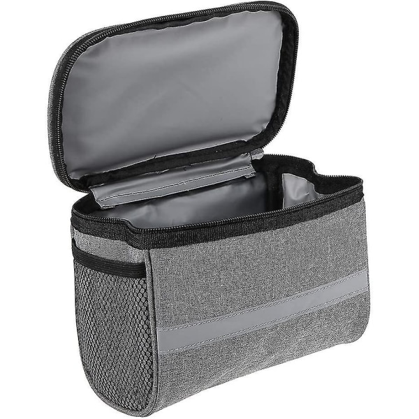 Sykkelstyreveske Isolert Frontlomme Mtb Styreveke Gray