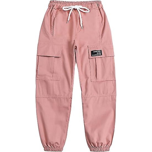 Middels til store fritidsbukser for barn og jentenes overalls Pink 110CM