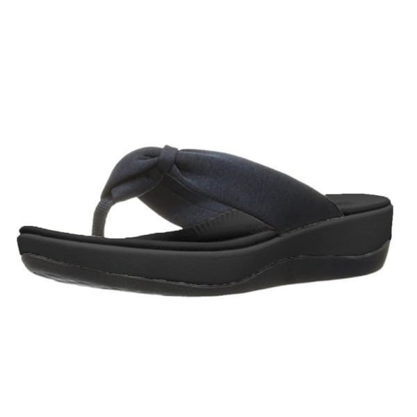 Tryckta Thong Arch Support Sandaler Dam Sommar Strand Flip Flop Ani Slip Sole Black 43