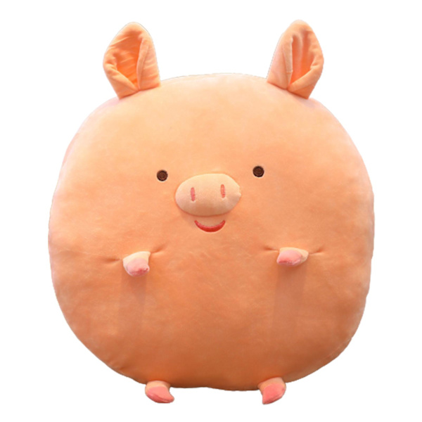 Groda Värmer Händer Prydnadskuddar Antirynk Plyschmaterial Lämpligt För Barn Bebisar Pink Pig 40cm