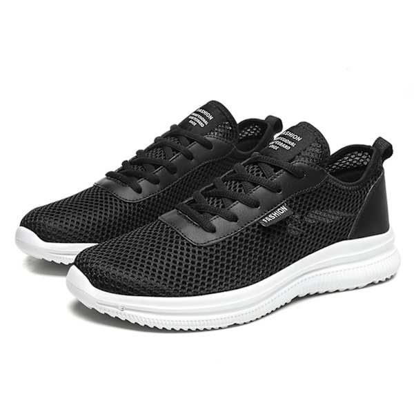 Herr Mesh Tyg Sneakers Lättvikt Bekväma Löparskor För Vandring Grey 41