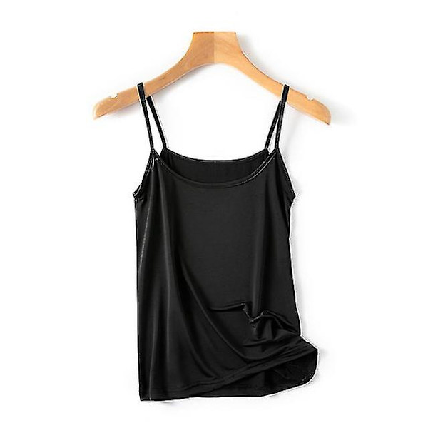Naisten Sling Toppi Kesä Tyttöjen Seksikäs Olkaimellinen Toppi Urheiluun Joogaan Fitness Pohjatoppi Black S