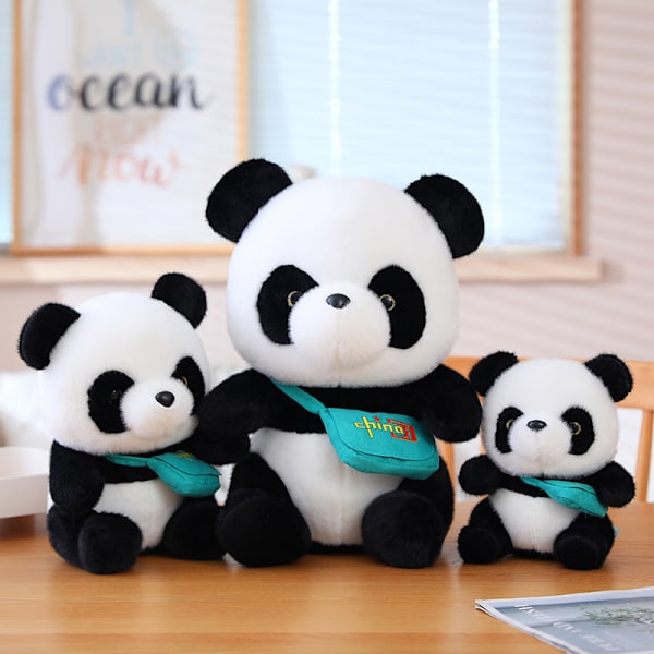 Ny söt liten panda docka Gosedjur barnleksak 40cm