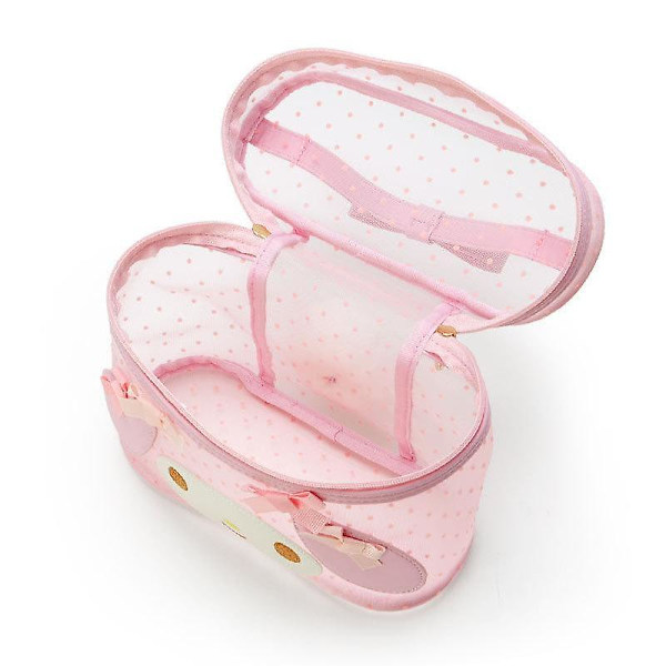 15 cm Sanrios Kawaii Sød Kuromi Mymelody Tegneserie Net Sand Kosmetiktaske Diverse Makeup Opbevaring Rejsetaske Skrivebordsopbevaringstaske Melody