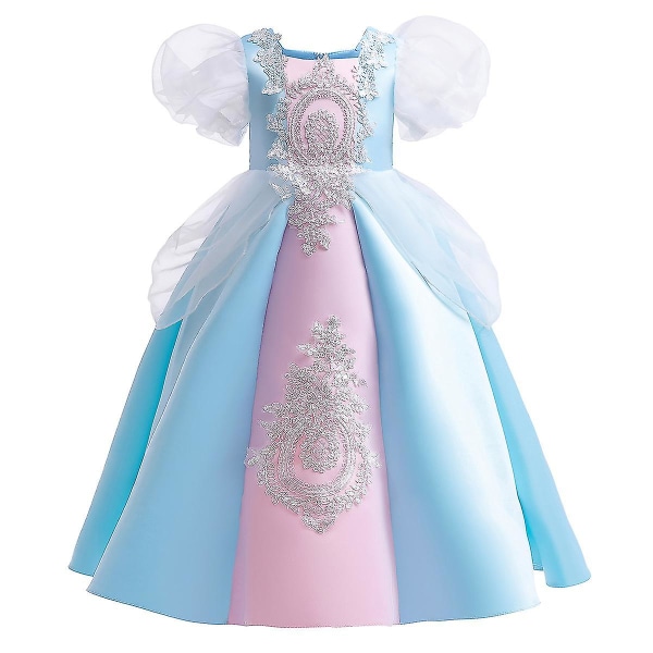 Retro Barnekjole Jentekjole Puff Erme Prinsessekjole 120