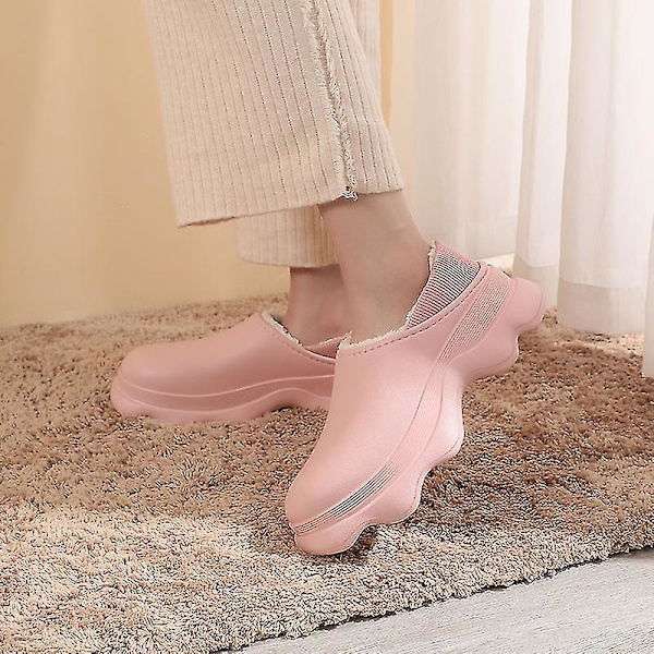 Dam bomullstofflor Mode Sandaler Utomhus Inomhus halkfria skor  Yj2024 Pink 40-41