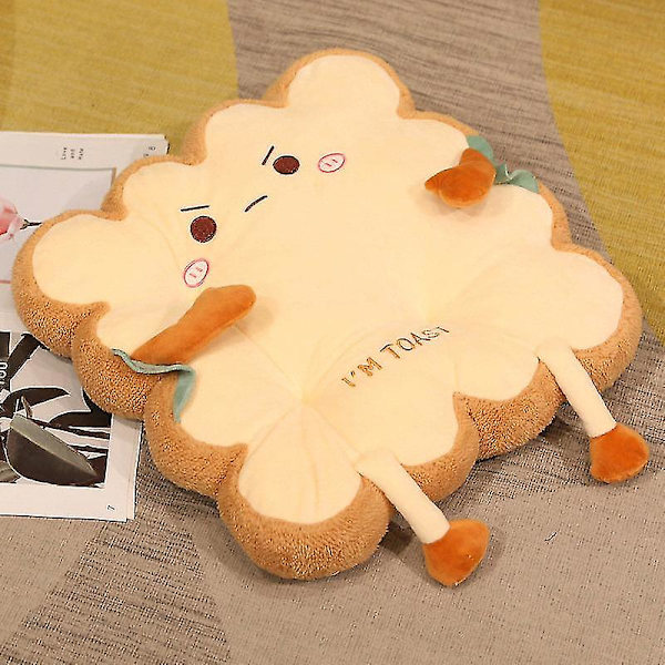 Söt plyschdocka Simulering Kawaii Bröd Toast U-formad kudde Plyschleksaker Mjukt stoppat brödkudde B