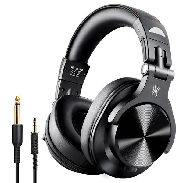 A70 Bluetooth Over Ear Hörlurar, Trådlösa Hörlurar Hi-Res svart