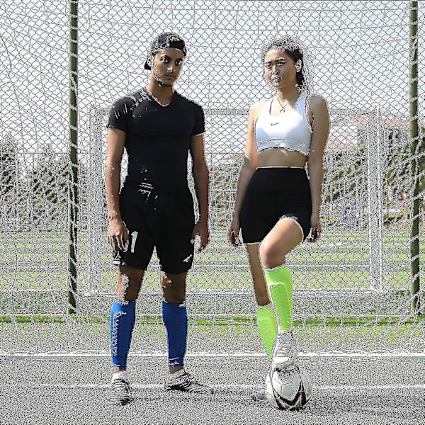 Fotbollsskydd, skyddande benskydd av hög kvalitet Bright Yellow X Large