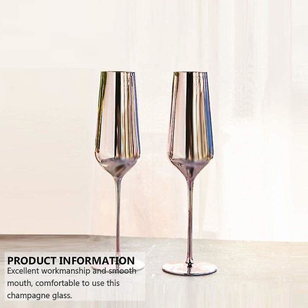 2 st Glas Vinglas Champagneglas Stående kopp drickskoppar Hushållsmuggar för fest hemmafest