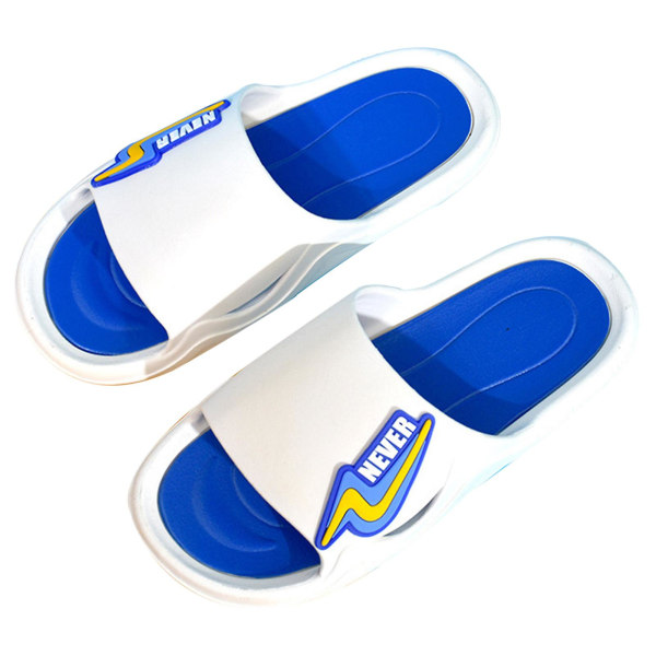 Herr Sommar Cloud Tofflor Halkfria Snabbtorkande Öppen Tå Mjuka Sandaler För Inomhus Och Utomhus White 42-43