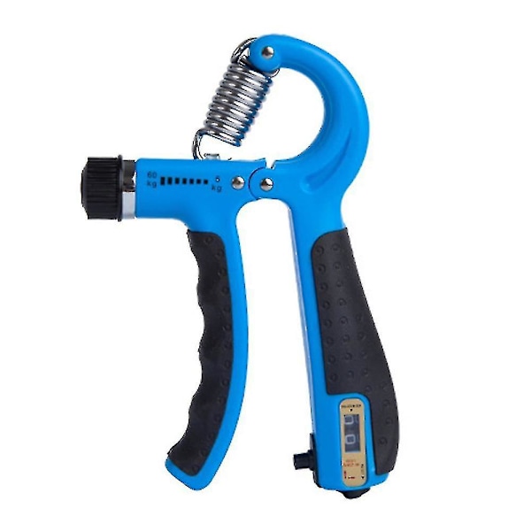 Handgreppsstärkare Räknare Underarmstränare Träning Fingerövning Justerbar Handtränare Fingergreppsstyrketränare Träning Hand Blue
