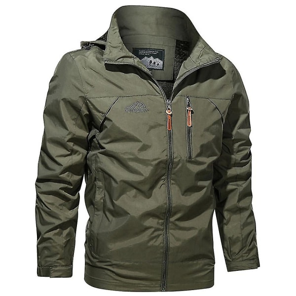 Miesten talvinen hupullinen armeijatakki taktinen sotilastakki taistelu päällysvaatteet Army Green 4XL