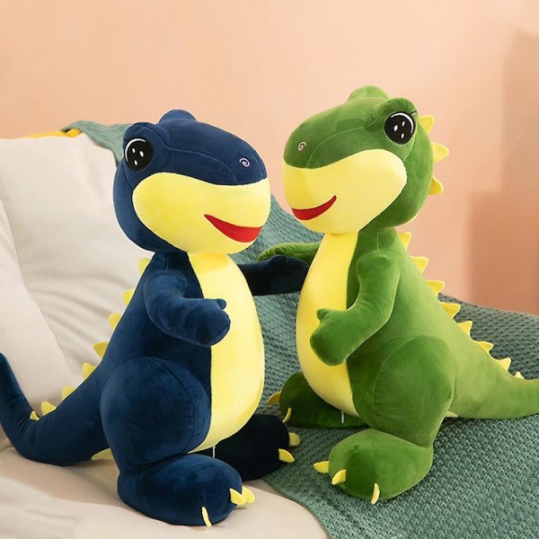 Tecknad Dinosaurie Plyschleksak Söt Storögd Dinosaurie Gosedjur Plyschdocka Barnpresenter Green