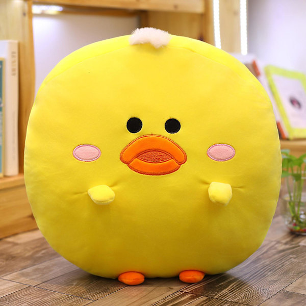 Groda Värmer Händer Prydnadskuddar Antirynk Plyschmaterial Lämpligt För Barn Bebisar Yellow Duck 40cm