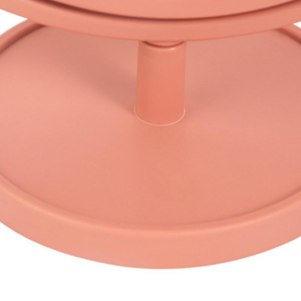 Enkelt Sidet Makeup Spejl Katteøre Formet Rundt Toiletbordsspejl 360 Graders Rotation Bord Spejl Yellow
