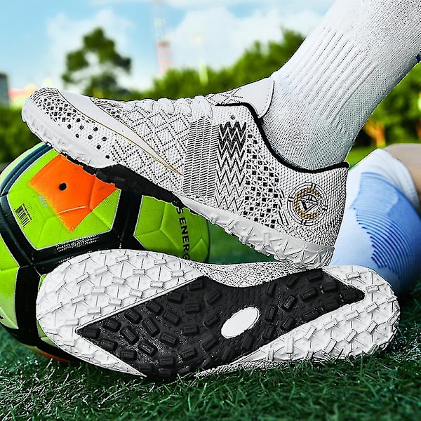 Fotballsko for menn, sklisikre fotballsko, knotter, fotballsko for gress 43