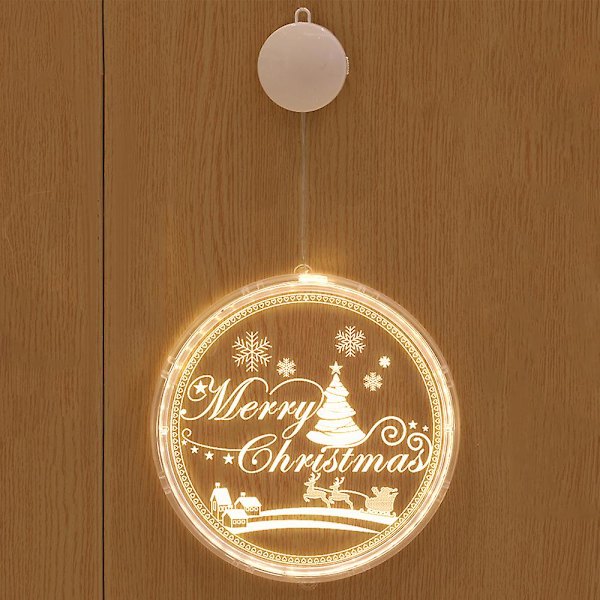 Jul Fairy Ljusslinga Dekor Dörr Fönster Lampa Julgran Ornament E