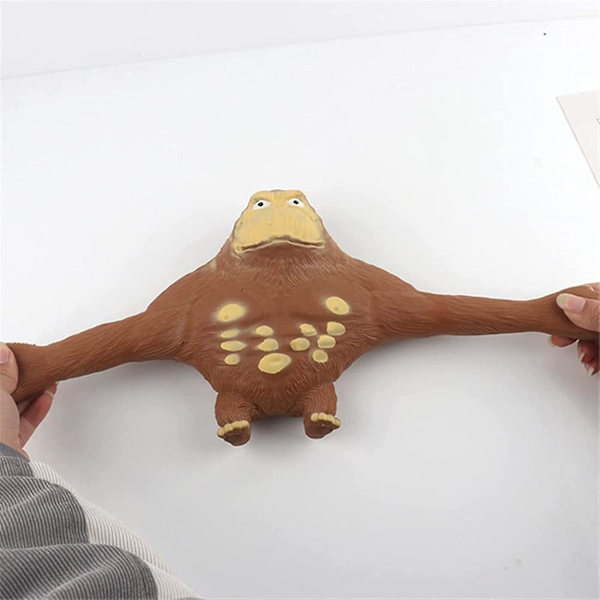 Stretchig lim-sand fylld gummigorilla, djur högelastisk stretchig dekompression, dekompressionsleksak
