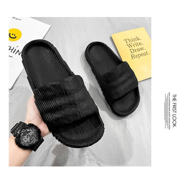 Sandaalit Liukumäet Platform Rantasandaalit Unisex-sandaalit Blcak 36-37