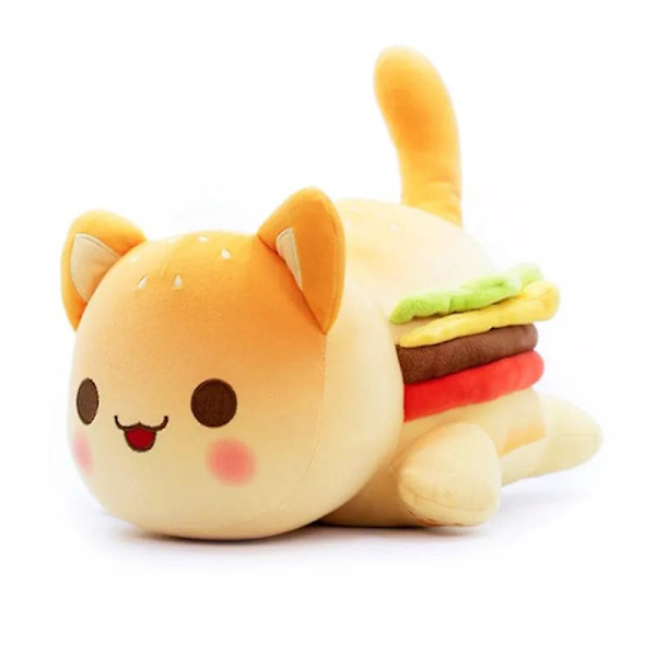 Meows Aphmau Plyschdocka Mee Meow Leksak Cola Pommes Frites Hamburgare Bröd Enhörning Ren Mat Katt Gosedjur Kudde Gåvor Cheeseburger