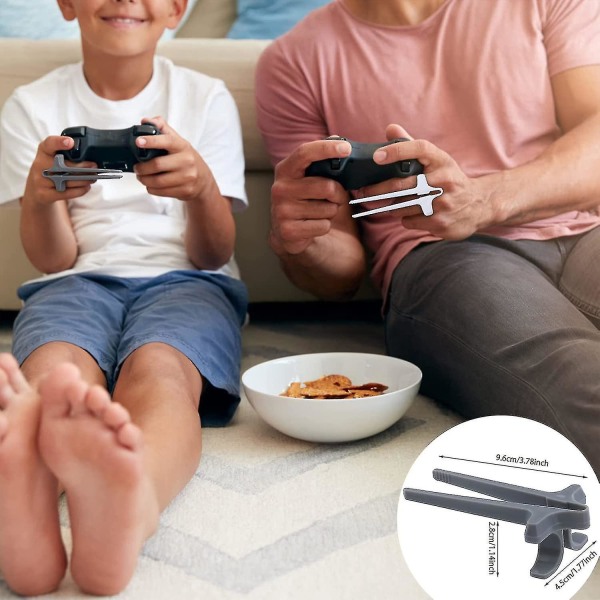 4 stk. Finger Snack Spisepinde til Gamere, Snack Clips Kartoffelchips Hjælpecontrollere Spiltilbehør