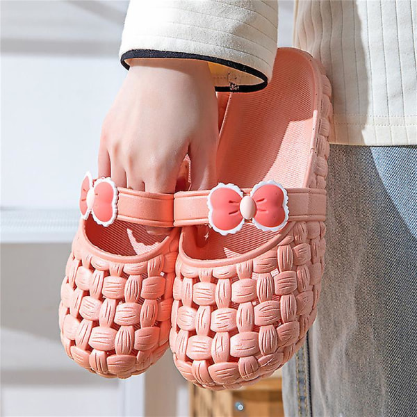 Alsidige sommerslippers til damer, trendy ensfarvede slippers til studerende, afslappede hjemmesandaler, udendørs hjemmesko Khaki 39-40