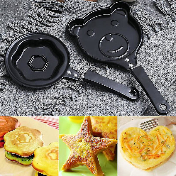 Mini Ægge Morgenmads Stegepande Multi-stile Non-stick Pande Pandekager Crêpe Pandeforme Til Hjemmet Little Stars