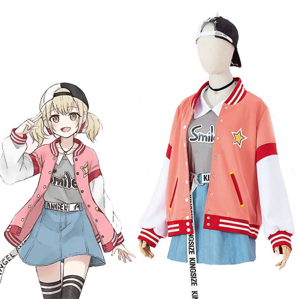 Deluxe Azusawa Kohane Cosplay Kostym Super Star Sångare Uniform Halloween Kostym för Kvinnor Flickor XXXL