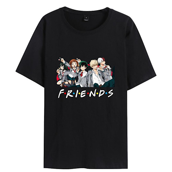 My Hero Academia Japanilainen Manga Anime Painettu Unisex Lyhythihainen T-paita Rento Paita Lahja A XL