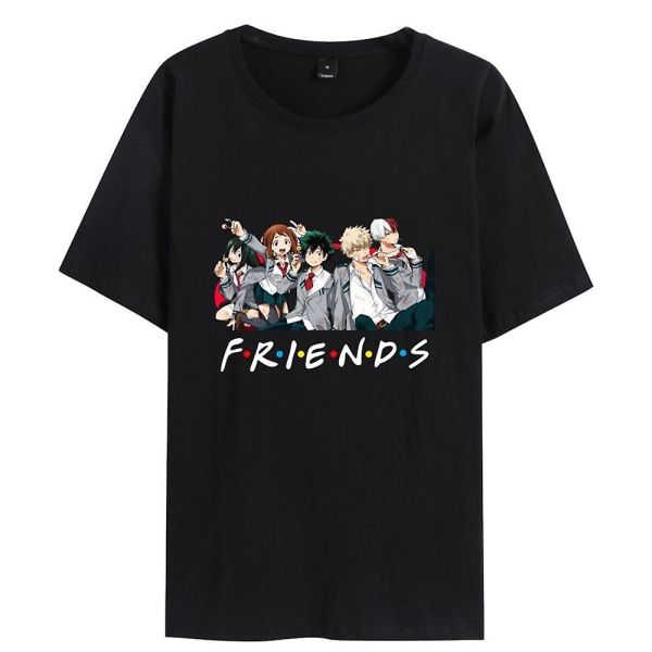 My Hero Academia Japansk Manga Anime Trykt Unisex Kortærmet T-shirts Casual Toppe Gaver A 3XL