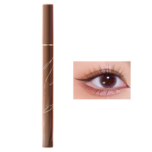 Makeup Eyeliner Pen Lätt att färga Vattenfast flytande eyeliner för professionell ögonmakeup Black