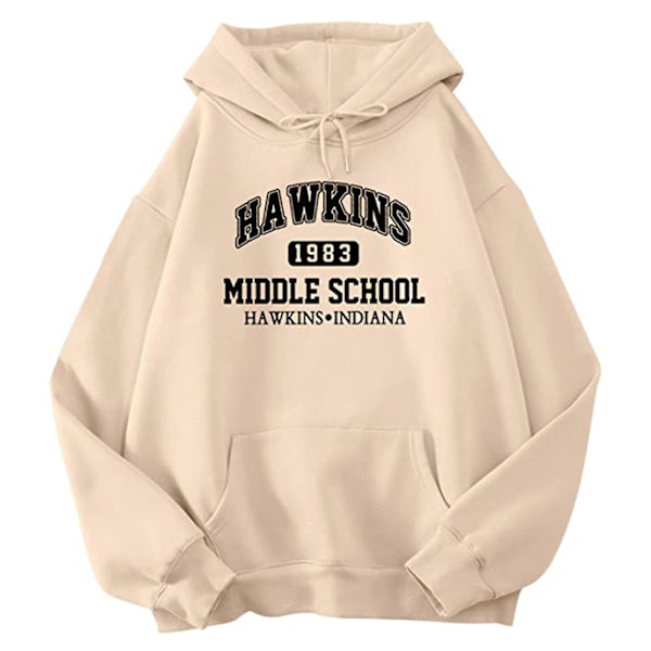 Dame Pullover Hættejakke Ingen Falmning og Ikke-klæbrig Top til Kvinder Formel Daglig Fest Bal Beige XL