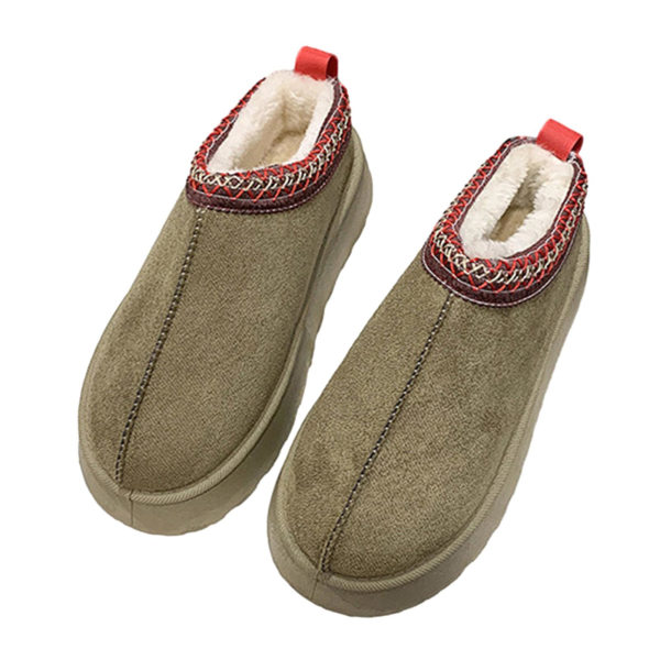 Naisten Platform-saappaat Tossut Hengittävät Lämpimät Tossut Ihanteellinen Lahja Jouluksi Military Green 40