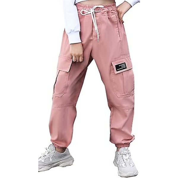 Børns Medium til Store Børns Afslappede Bukser og Pigers Overalls Pink 120CM