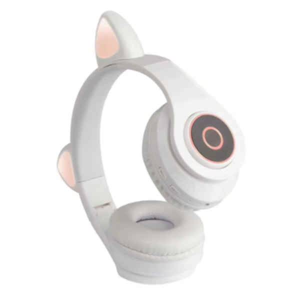 Trådlösa Bluetooth -hörlurar Stereo med inbyggd mikrofon vit