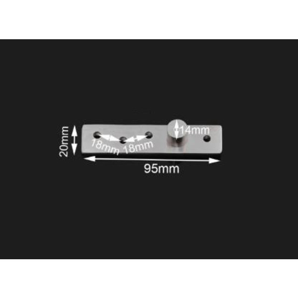 2 kpl:n oven kääntö sarana 360° pyörivä piilotettu oven sarana 95*20mm