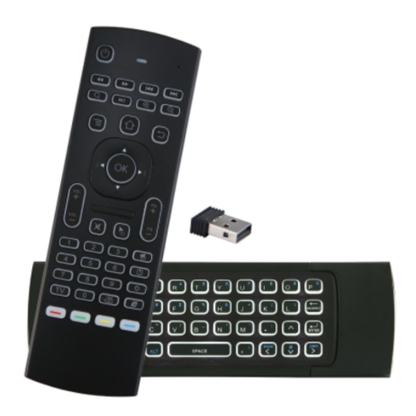 2,4G röstfjärrkontroll 6-axligt infrarött gyro trådlöst tangentbord