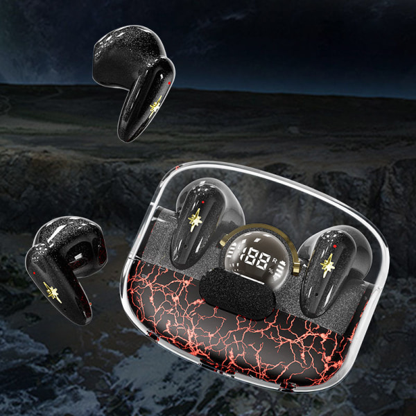 Trådlöst binauralt spel-Bluetooth-headset - Låg latens svart