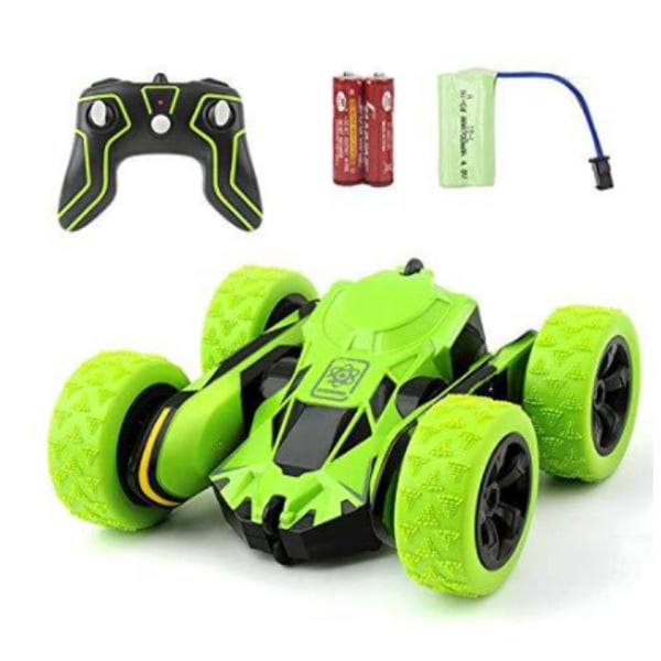RC-auto 360 asteen pyörivä kauko-ohjattava auto pojille vihreä