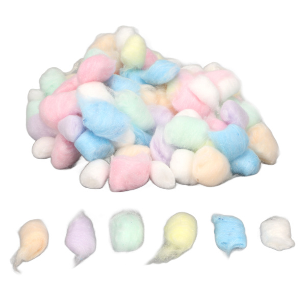 Hamster Bomullsboll Vinter Varm Mjuk Smådjur Sängkläder Bomullsboll för Hamster Syrisk Hamster Chinchilla Rainbow