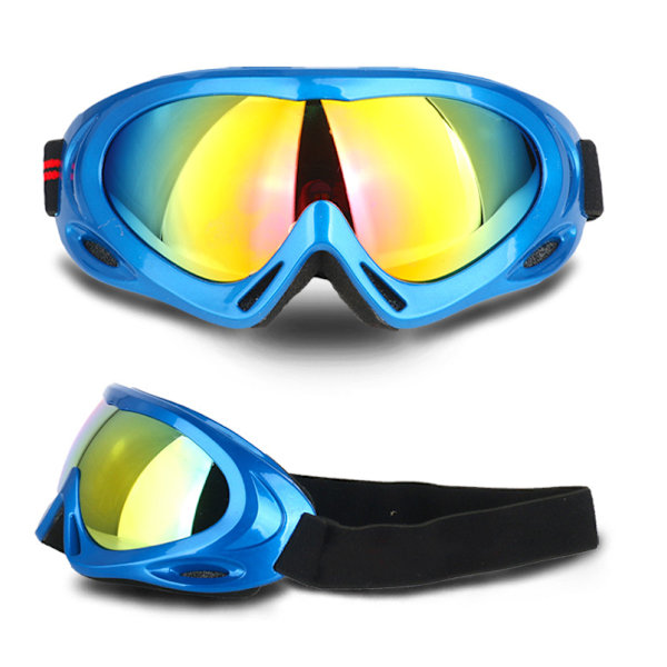 Professionella skidglasögon UV400-skydd Snöcykel, Blå