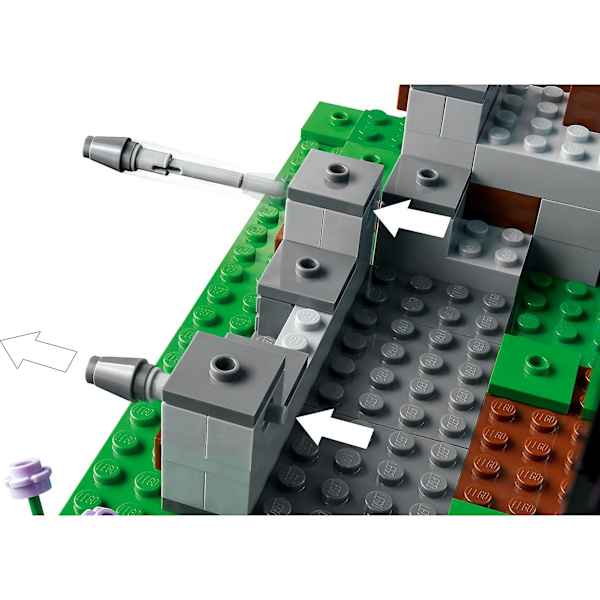 Minecraft 21244 Sværd-udpost Creeper, Skelet, Legetøj og Minifigurer til Børn Flerfarvet [HONGDE]