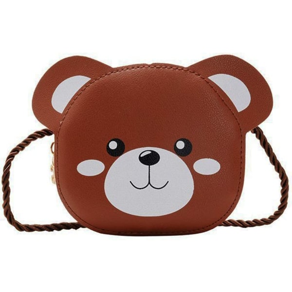 Små flickor handväska Mini söt björn Lilla flicka mynt handväska