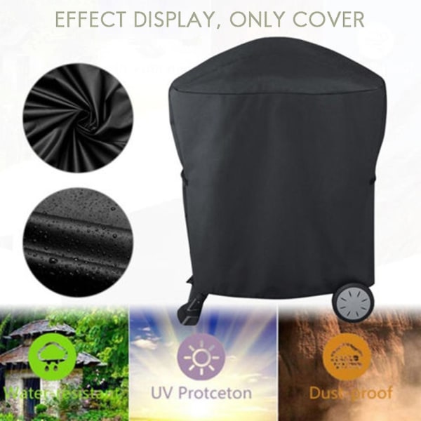 Waterproof Bbq Rolling Cart Grill Cover Weber Q1000 Q2000 Series