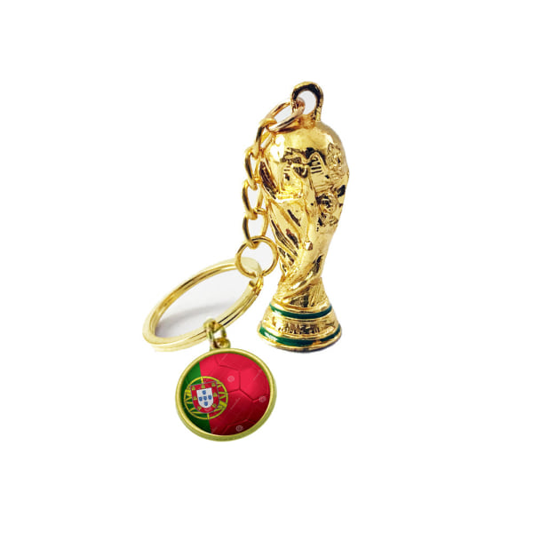 2 st World Cup Match Nyckelring-Fotboll Nyckelring -Portugal