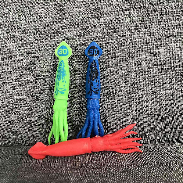 3 stk Blekksprutleker Basseng Kast Undervanns Blekksprut Badeleker