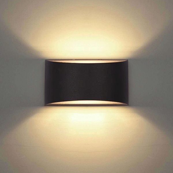 7W LED Dekorativt nattlys-varmhvitt lys-svart